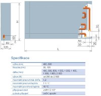 Nástěnný konvektor Korado KORAWALL WP INPOOL PLAN 140/60/12 SL připojení WPP1406012-SL10